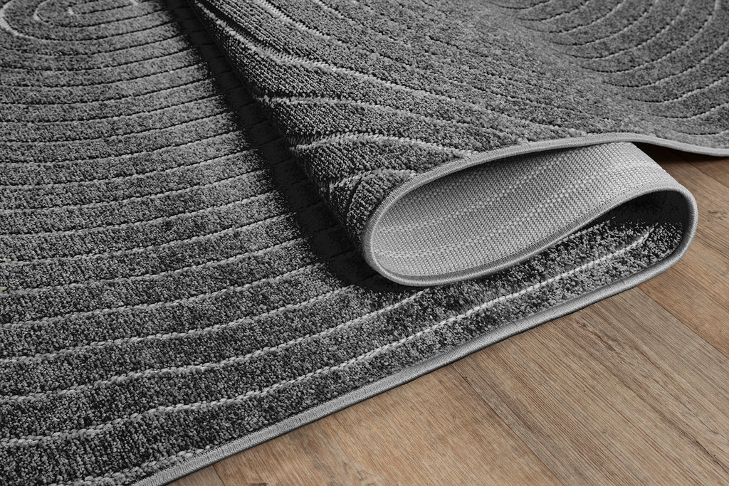 Suna 54900 Antrasit Modern Geometrik Halı