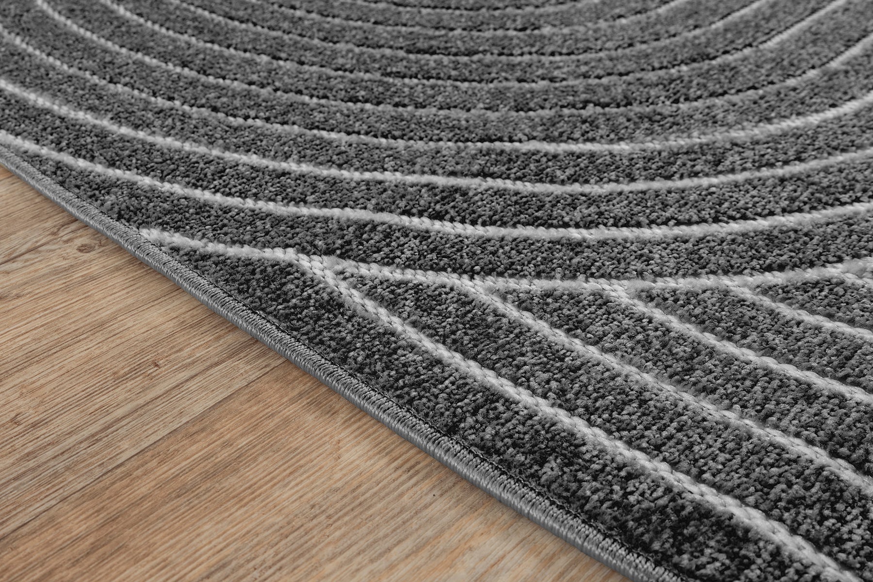 Suna 54900 Antrasit Modern Geometrik Halı