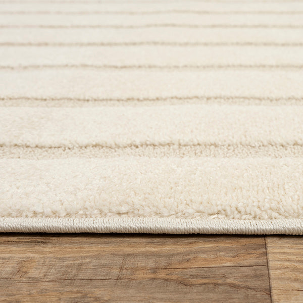 Mina 2160 – Asymmetrischer Teppich in Creme