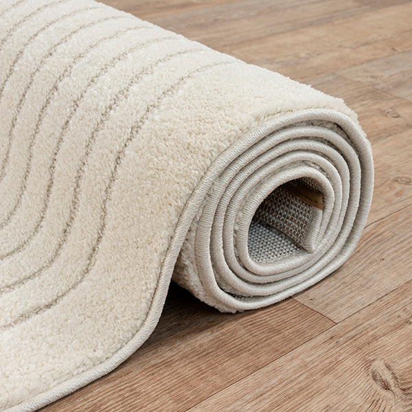 Ayla 2160 – Moderner Teppich in Creme