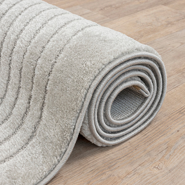 Ayla 2195 – Moderner Teppich in Grau