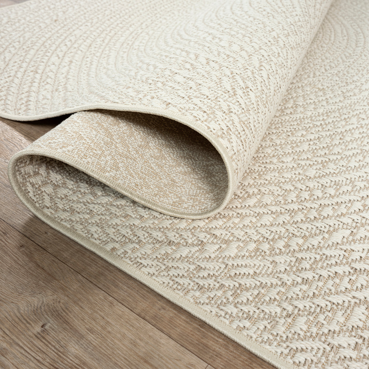 Alya 5168 – Flachgewebe-Teppich in Creme