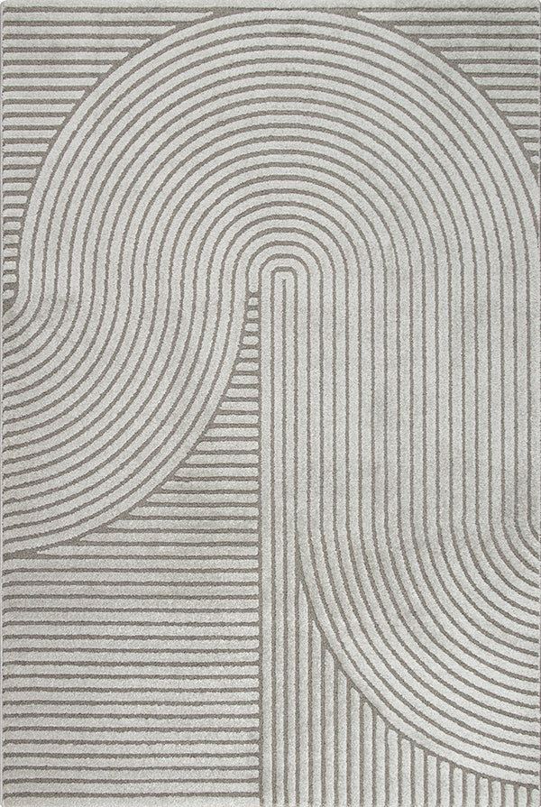 Mina 2295 – Moderner Teppich in Grau