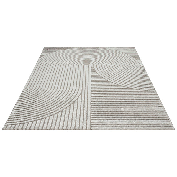 Mina 2295 – Moderner Teppich in Grau