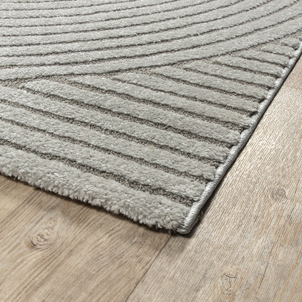 Mina 2295 – Moderner Teppich in Grau