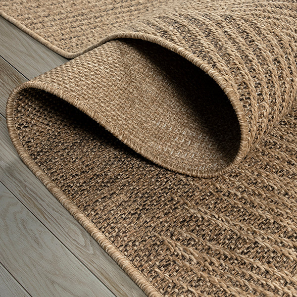 Alya 5182 – Flachgewebe-Teppich in Braun