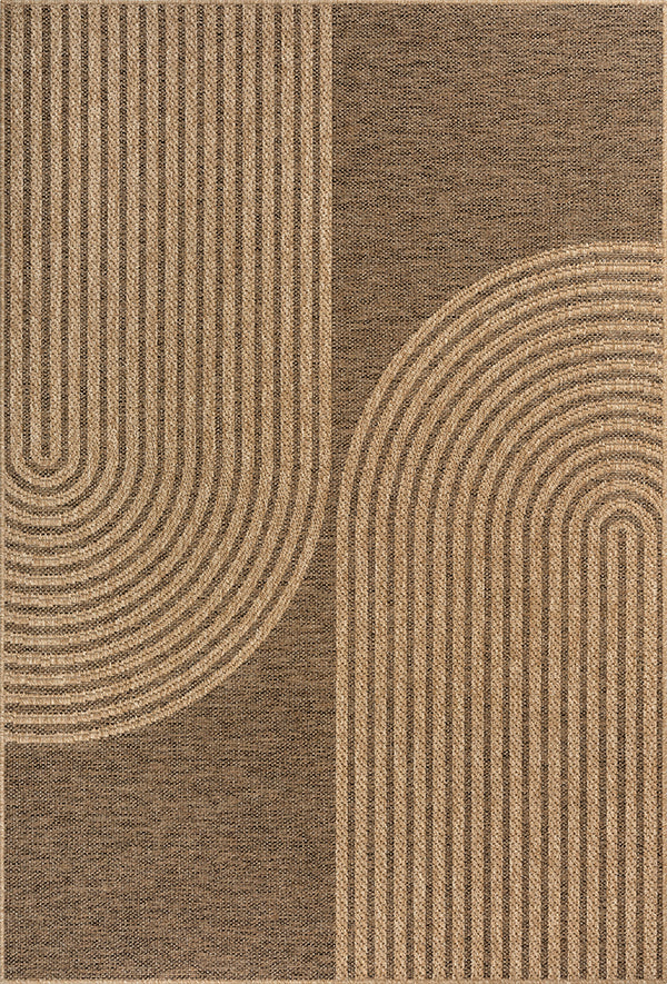 Alya 5183 – Flachgewebe-Teppich in Braun