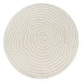Mina 2161 – Runder Teppich in Creme