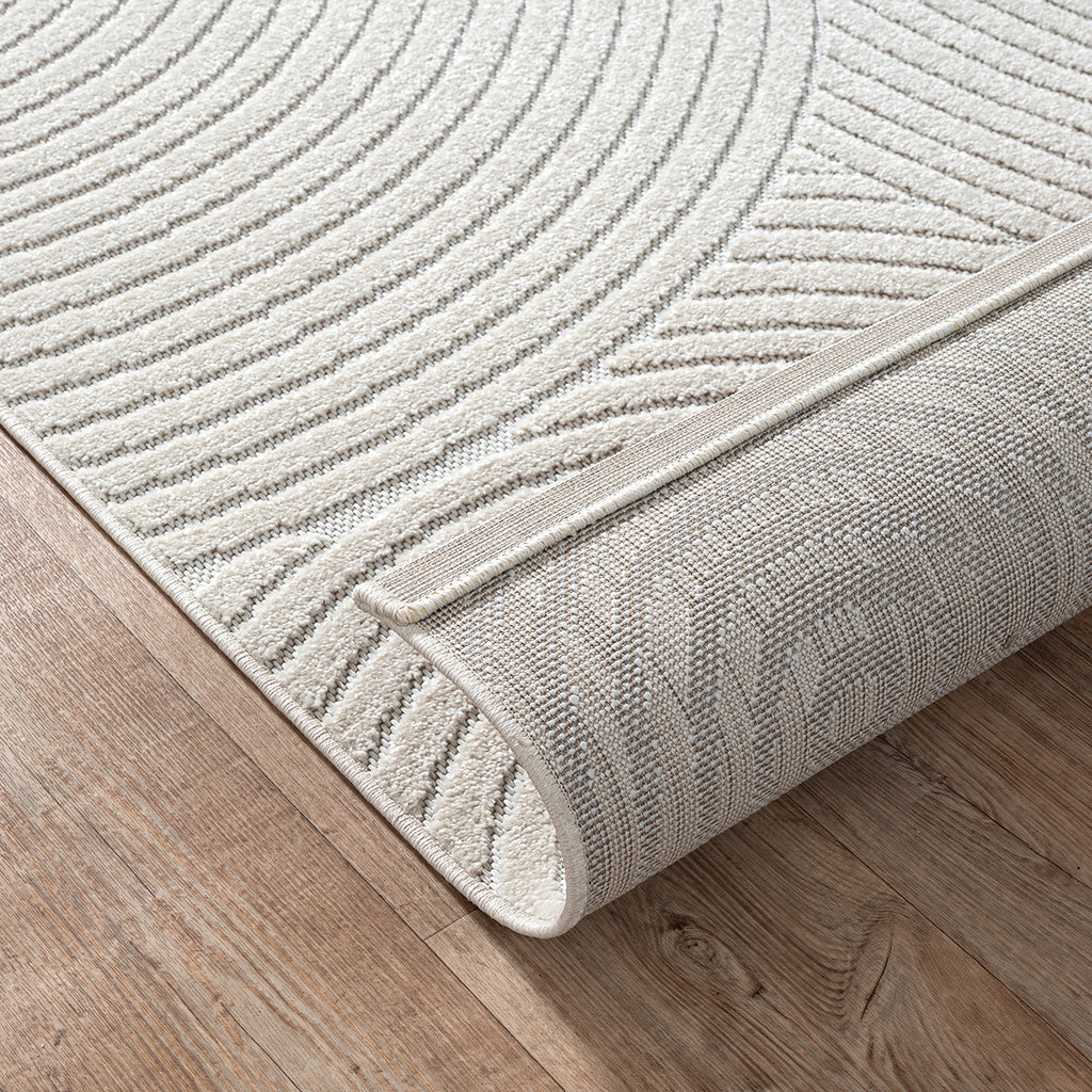 Suna 54261 – Moderner Teppich in Creme
