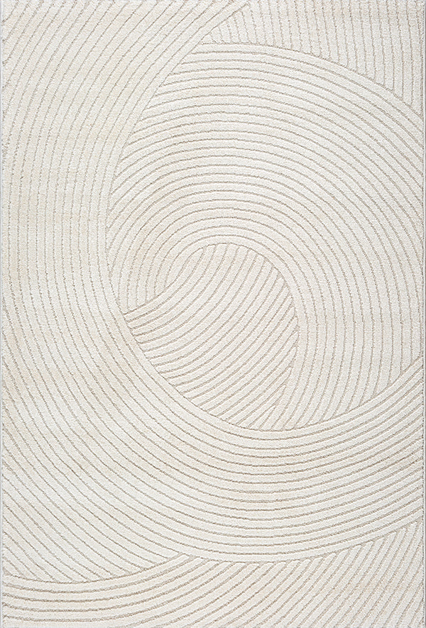 Mina 2162 – Moderner Teppich in Creme