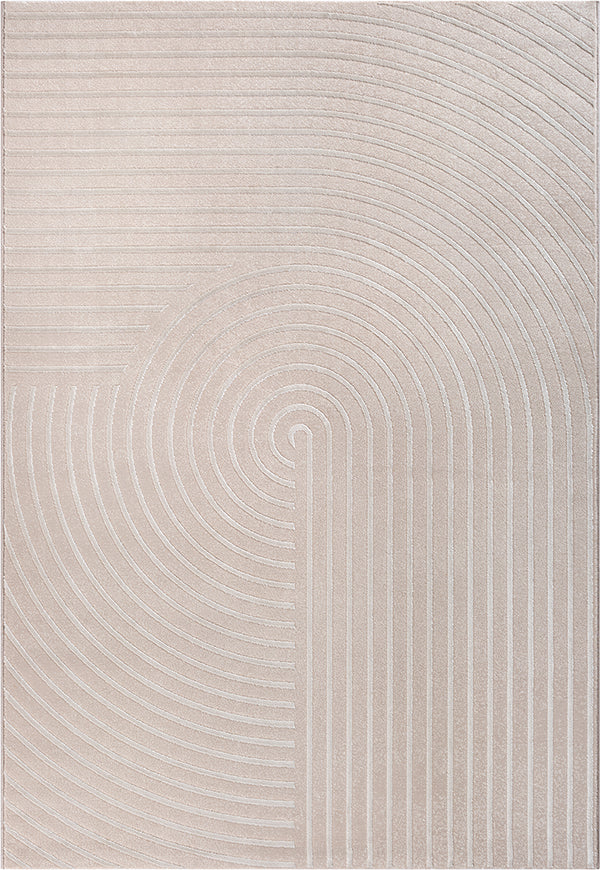 Dila 28170 – Teppich mit Linienmuster in Beige
