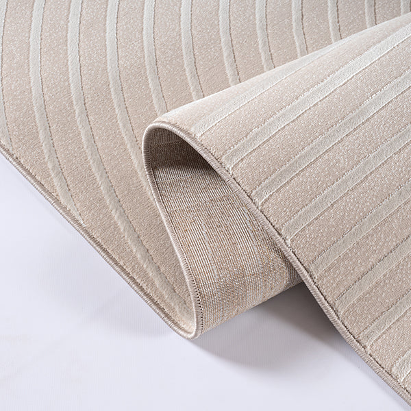 Dila 28170 – Teppich mit Linienmuster in Beige