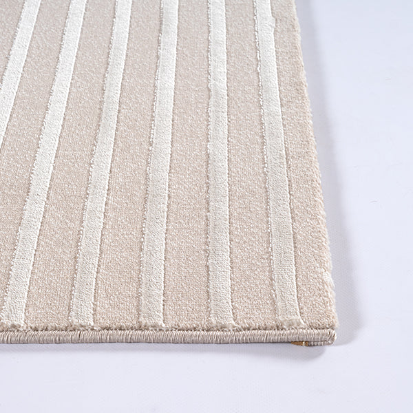 Dila 28170 – Teppich mit Linienmuster in Beige