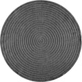 Suna 54901 – Runder Teppich in Anthrazit