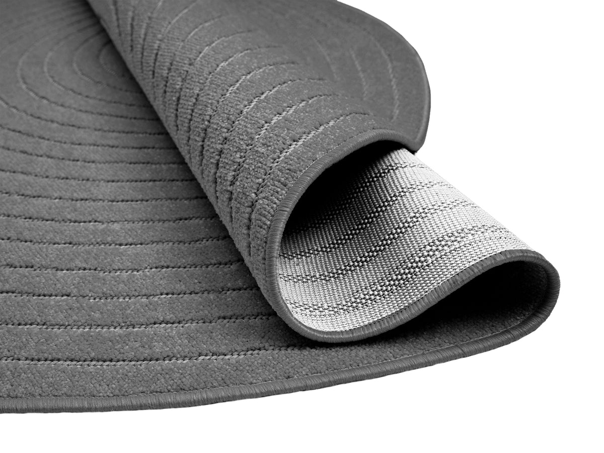 Suna 54901 – Runder Teppich in Anthrazit