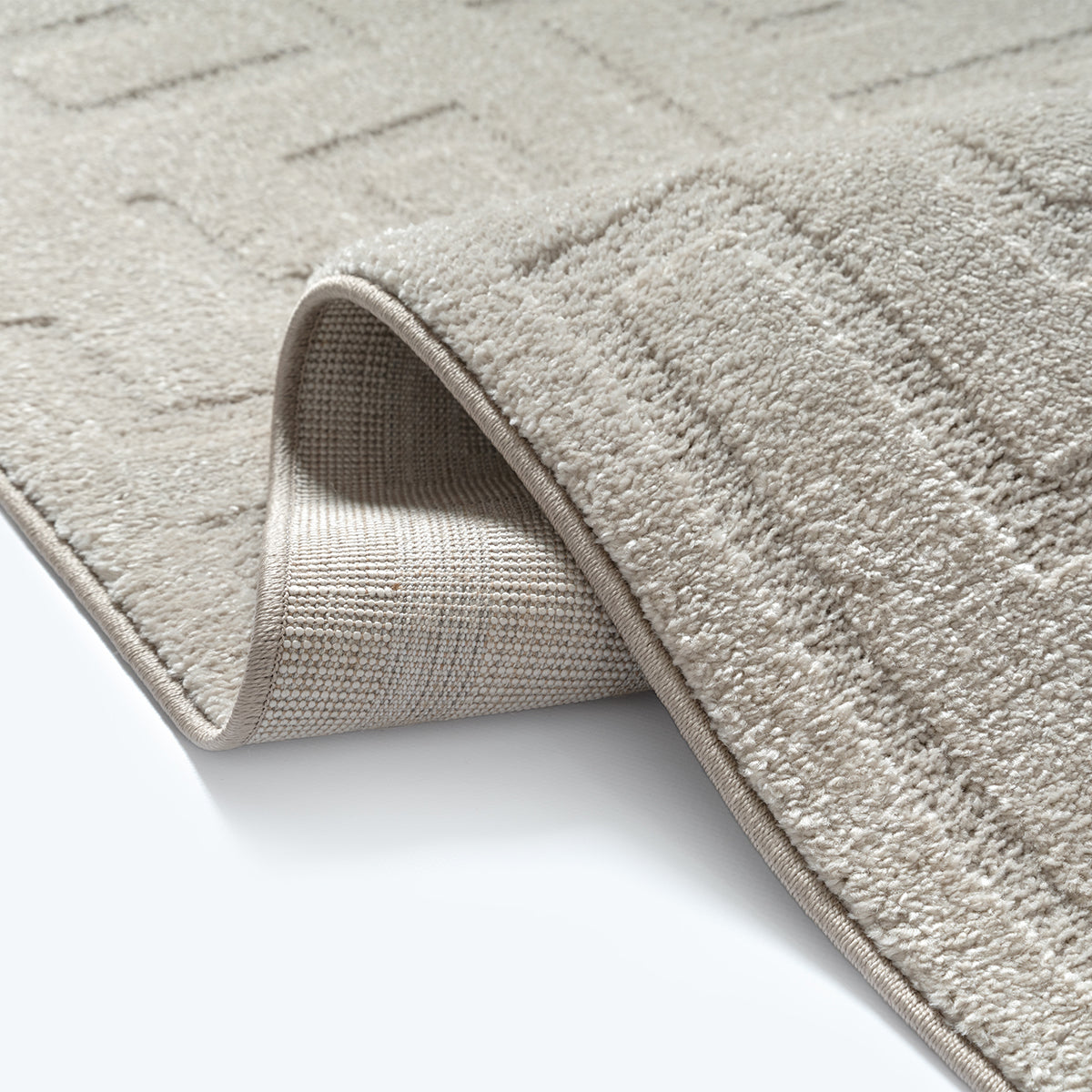Ayla 2470 – Moderner Teppich in Beige
