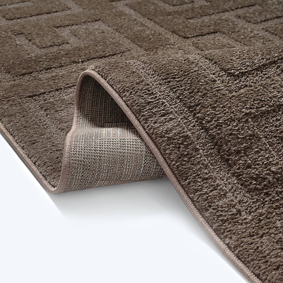 Ayla 2480 – Moderner Teppich in Braun