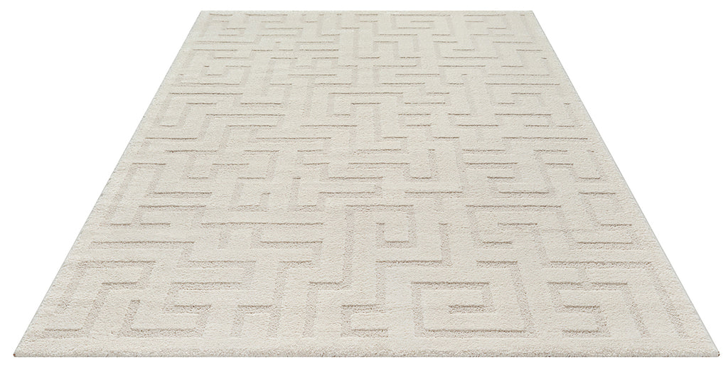 Ayla 2460 – Moderner Teppich in Creme