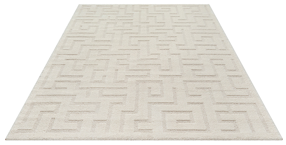 Ayla 2460 – Moderner Teppich in Creme