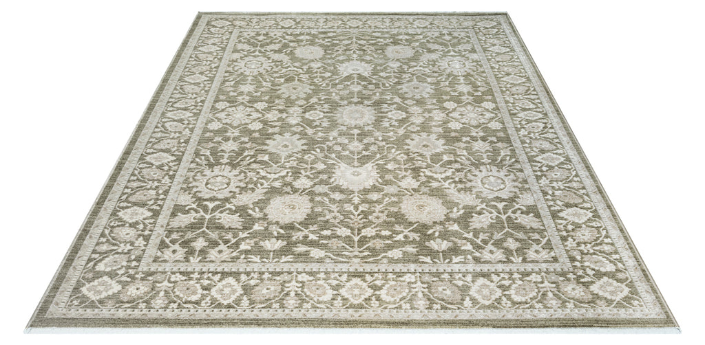 Pelin 52140 – Vintage-Teppich in Grün