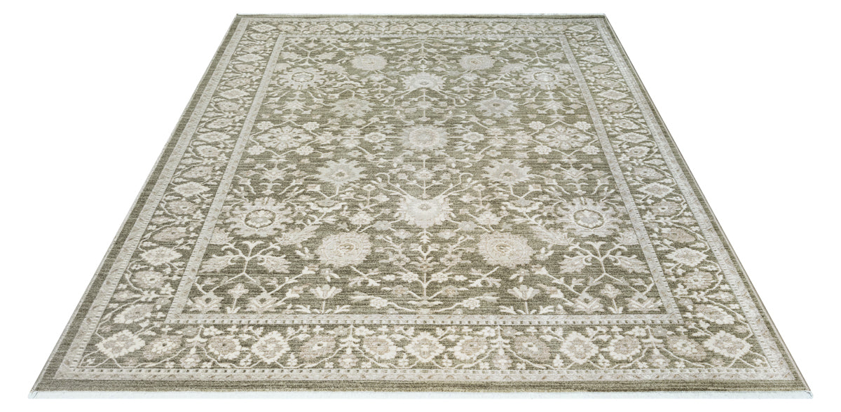 Pelin 52140 – Vintage-Teppich in Grün