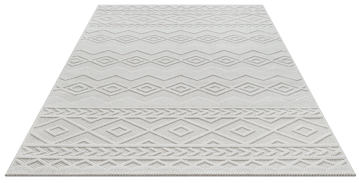 Ebru 7161 – Boho-Teppich in Creme