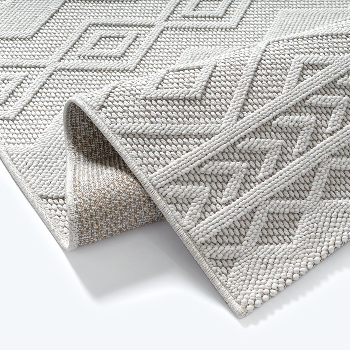 Ebru 7161 – Boho-Teppich in Creme