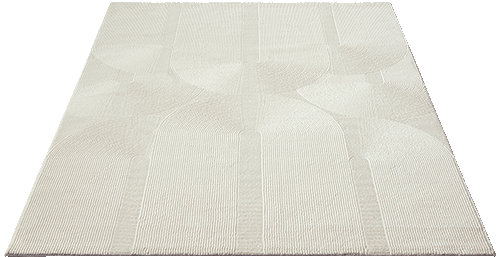 Nira 1960 – Moderner Teppich in Creme