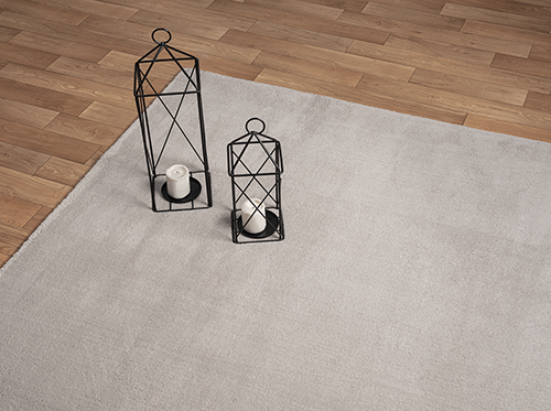Sena 3777 – Shaggy-Teppich in Sandbeige