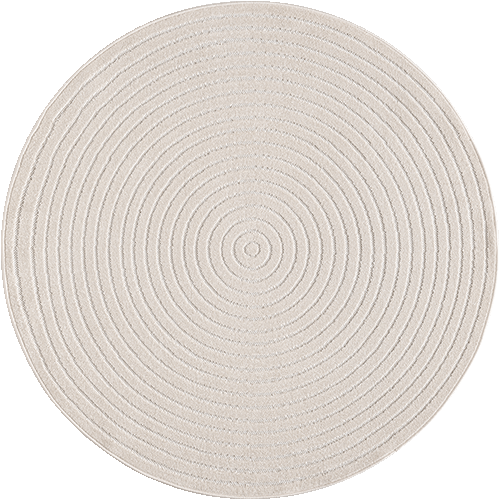 Suna 54262 – Runder Teppich in Creme