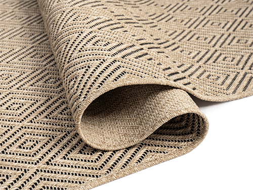 Alya 5179 – Flachgewebe-Teppich in Braun