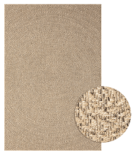 Alya 5180 – Flachgewebe-Teppich in Braun