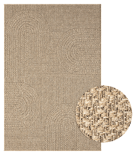 Alya 5181 – Flachgewebe-Teppich in Braun