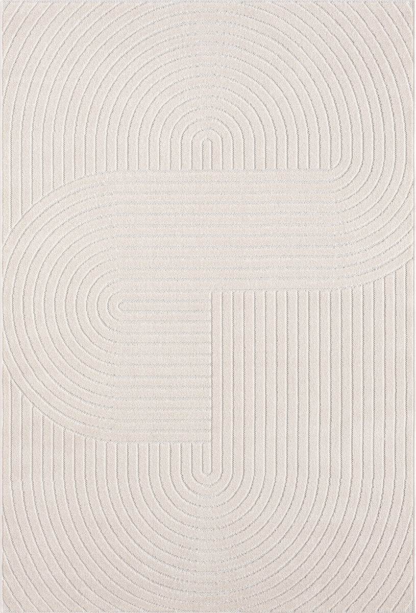 Suna 54260 Krem Modern Geometrik Halı