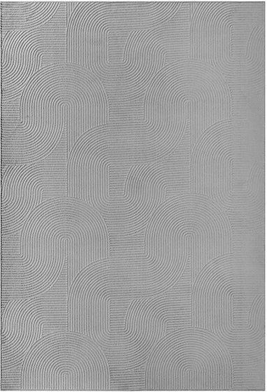Derin 39096 – Moderner Teppich in Grau