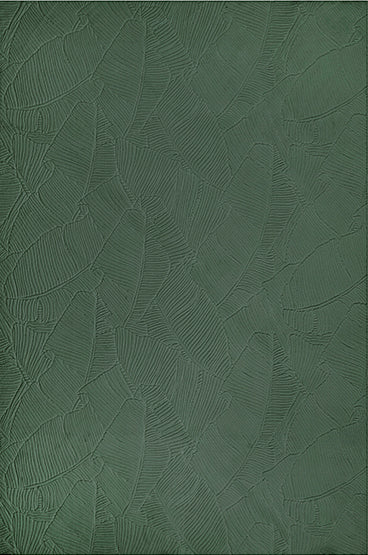 Derin 39146 – Moderner Teppich in Waldgrün