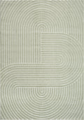 Suna 54240 – Teppich mit geometrischem Muster in Grün